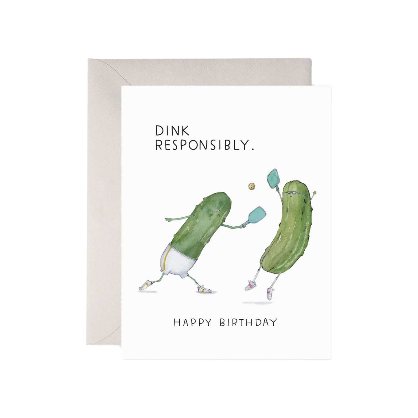 Pickle Ball B-day Card by E. Frances Paper 
