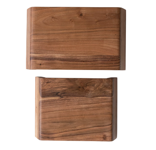 Acacia Wood Nesting Trays by Creative Co-Op