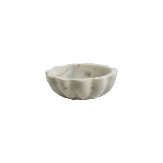 Scalloped Marble Bowl