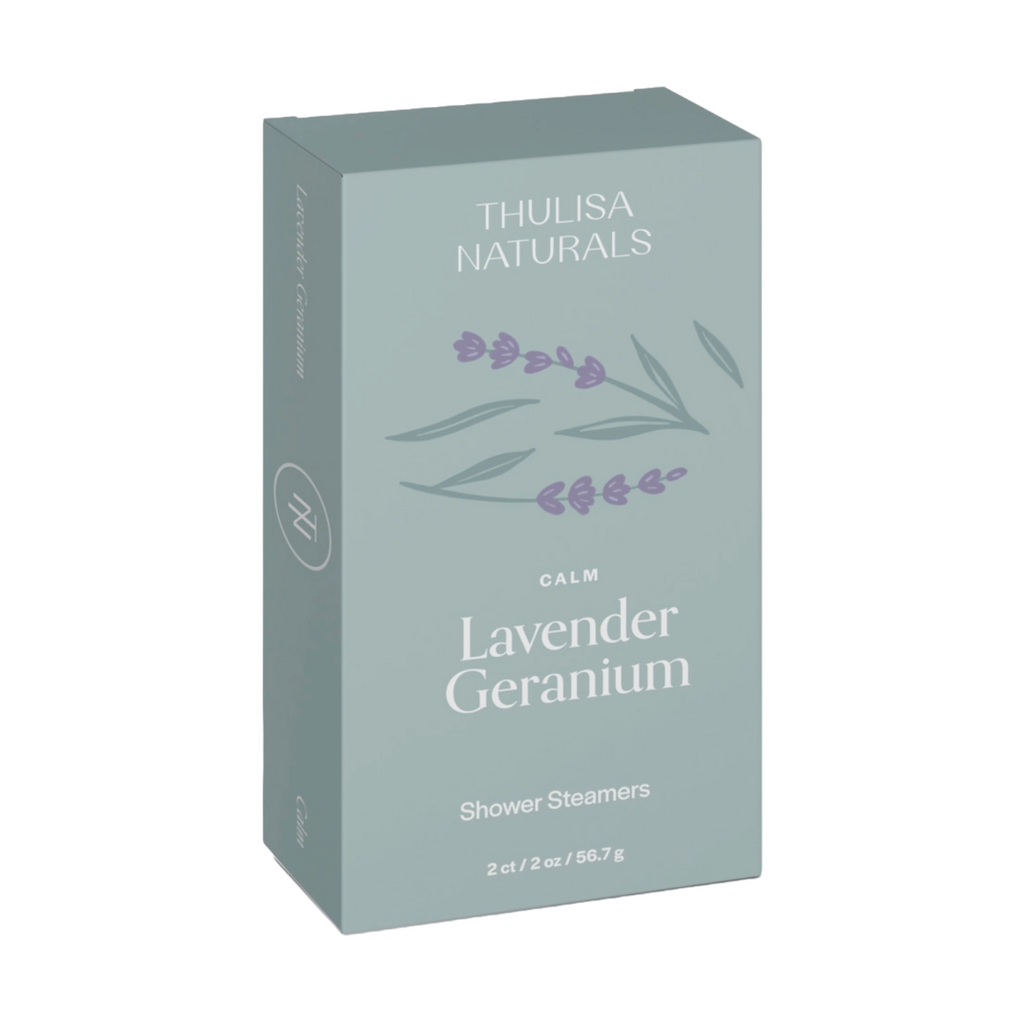 Lavender Geranium Shower Steamers by Thulisa Naturals