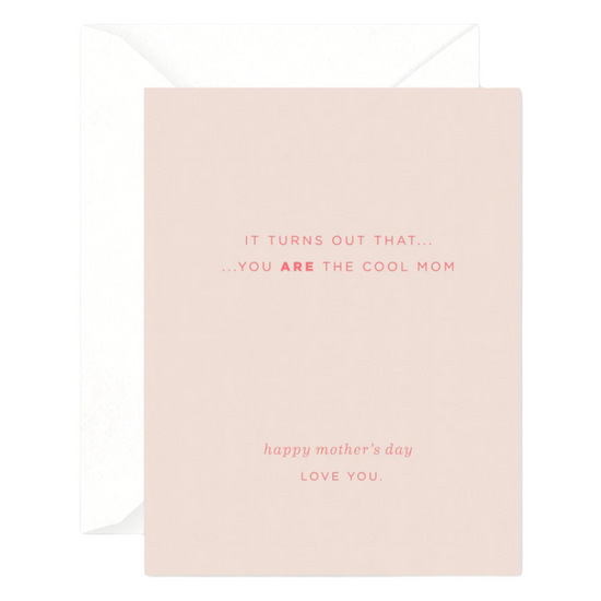 Cool Mom Card by Smitten On Paper