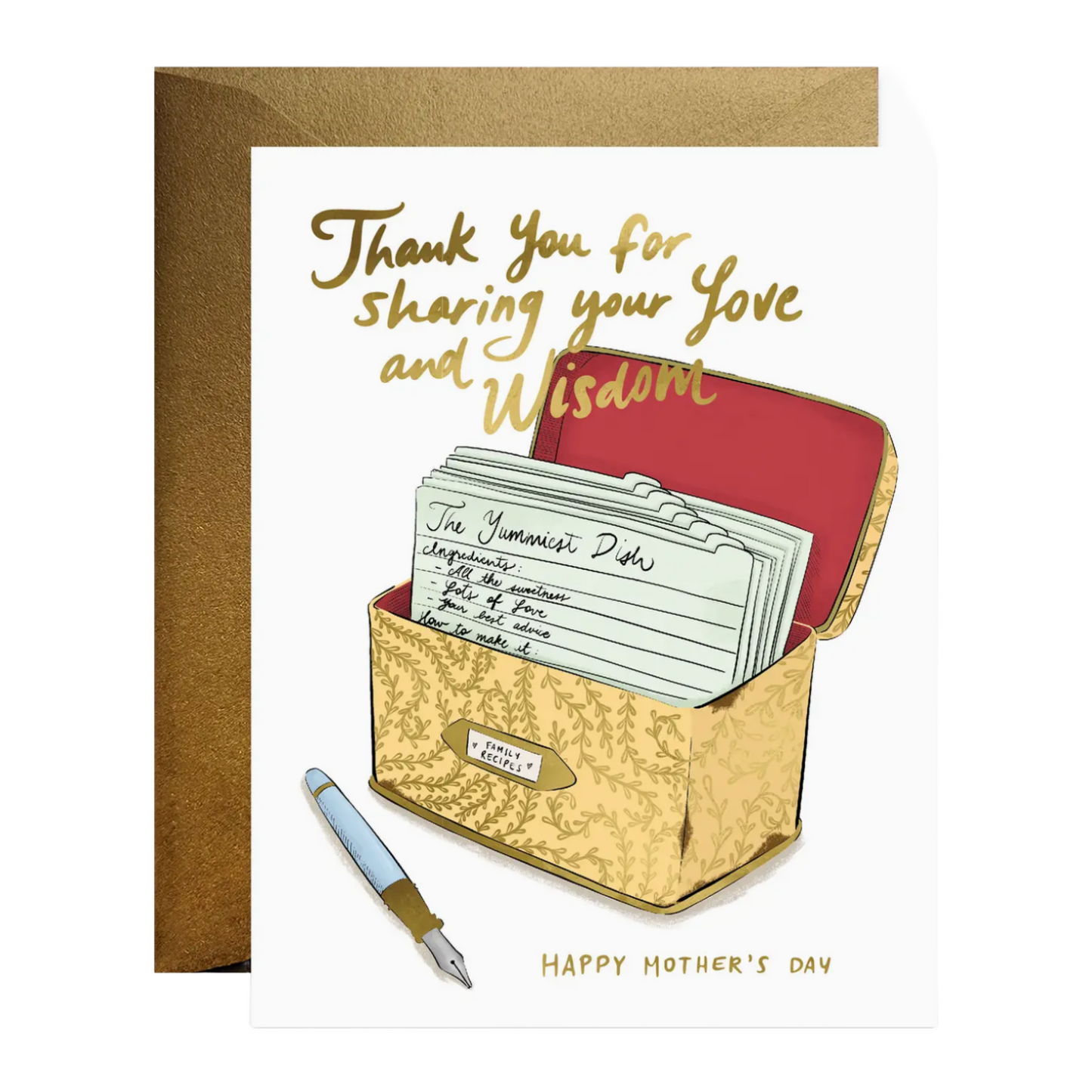 Mother's Day Recipe Box Card by Good JuJu Ink