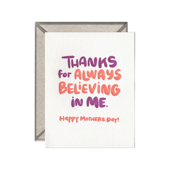 Believing In Me Mom Card by Ink Meets Paper