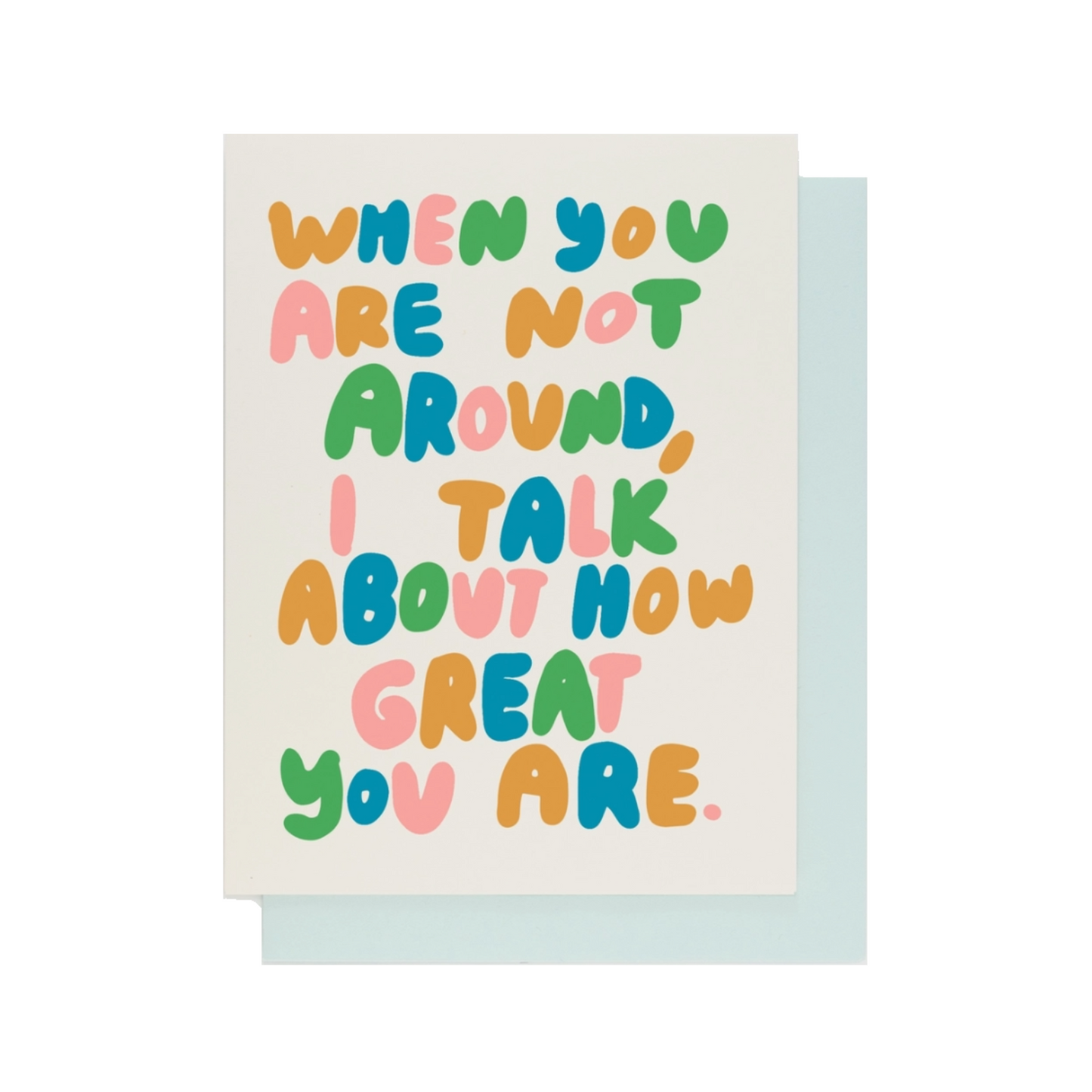 I Talk About You Card by People I've Loved