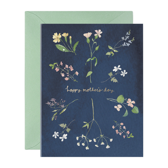 Wildflowers Mother's Day Card E. Frances Paper