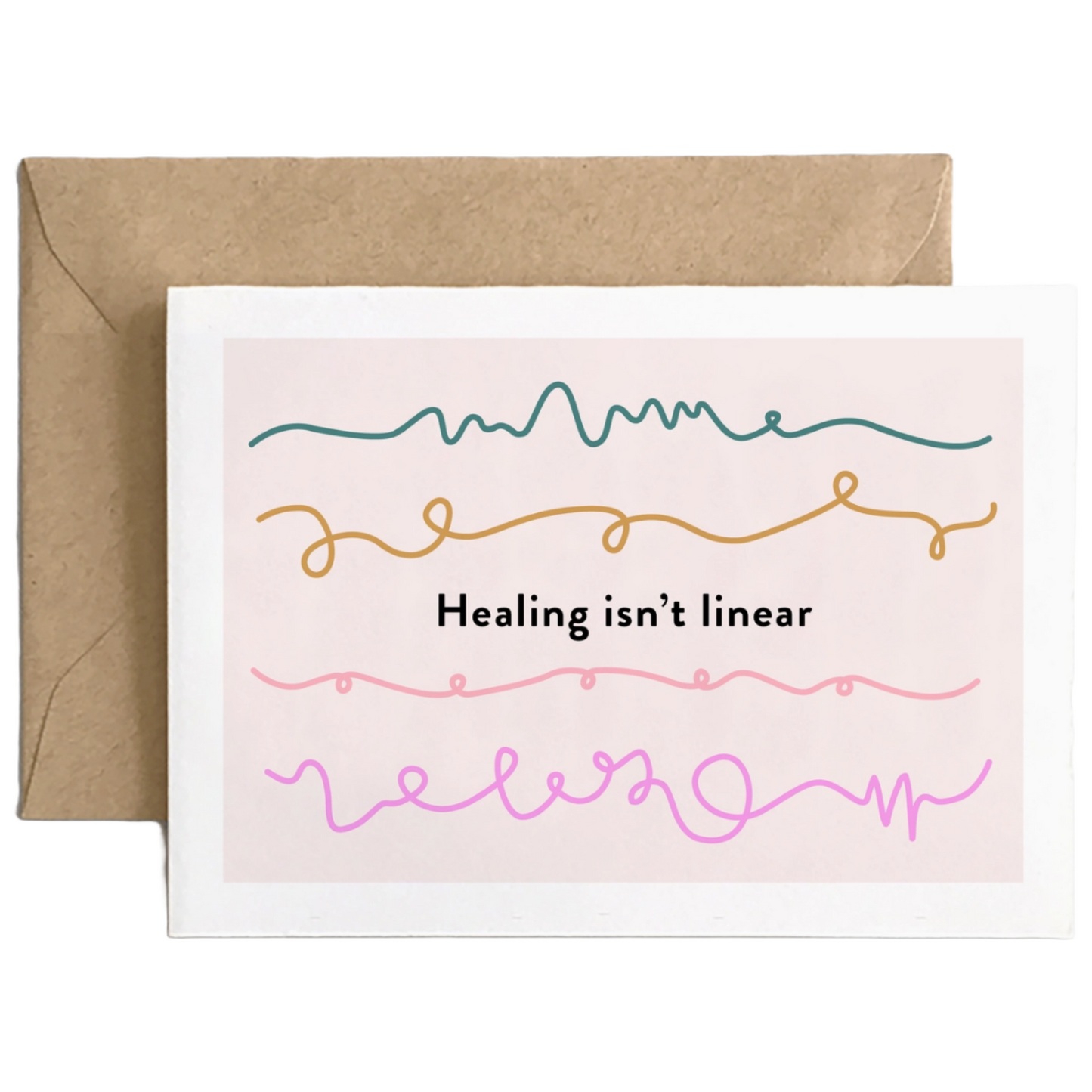 Healing Isn't Linear Card by Spaghetti & Meatballs