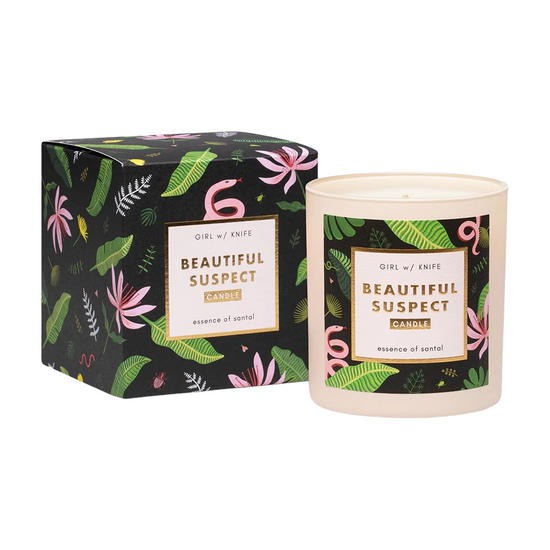 Beautiful Suspect Candle by Girl w/ Knife