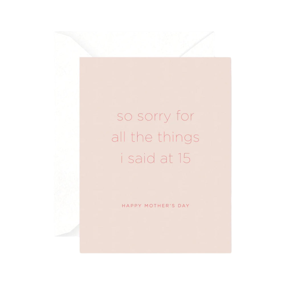 Sorry For 15 Card by Smitten On Paper 
