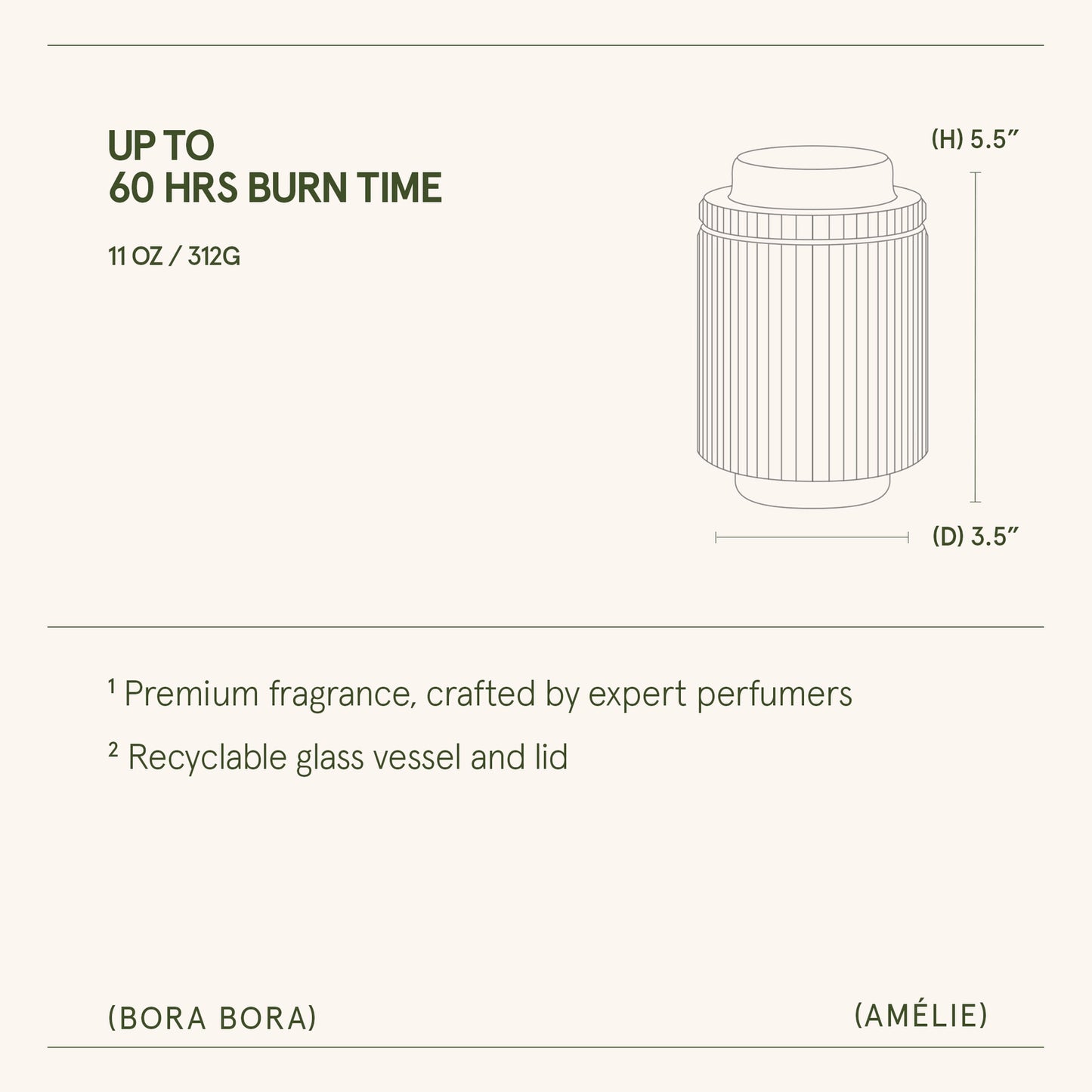 Bora Bora Amélie Candle