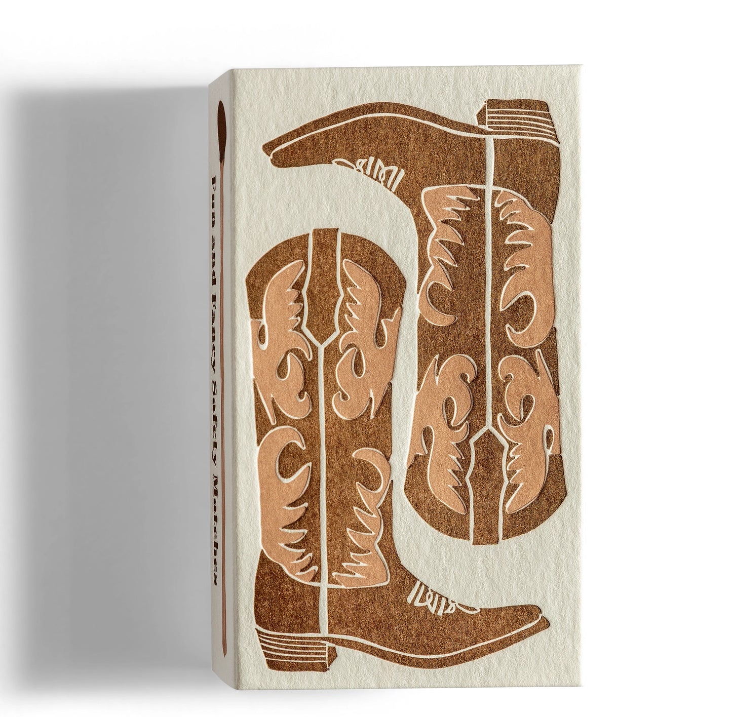 Brown Cowboy Boots Fun & Fancy Safety Matches