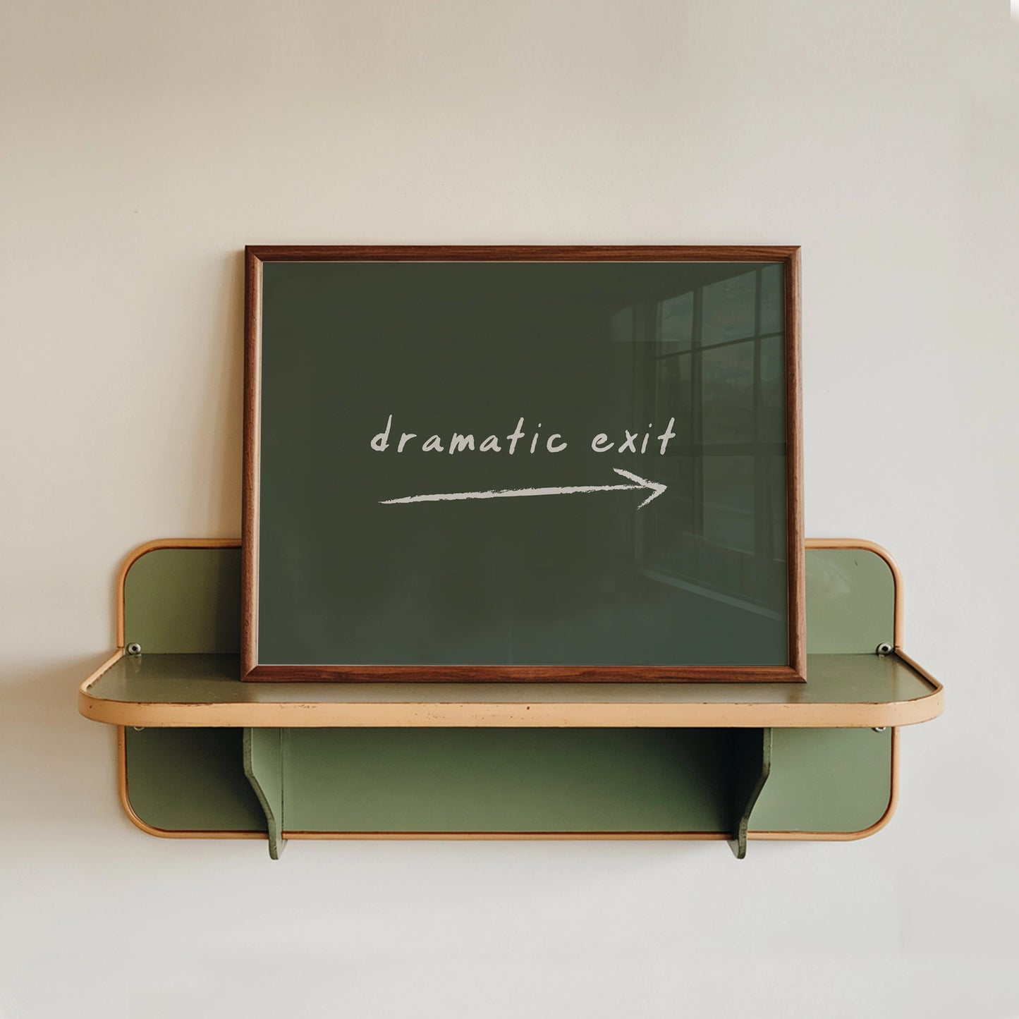 Dramatic Exit Wall Art Print
