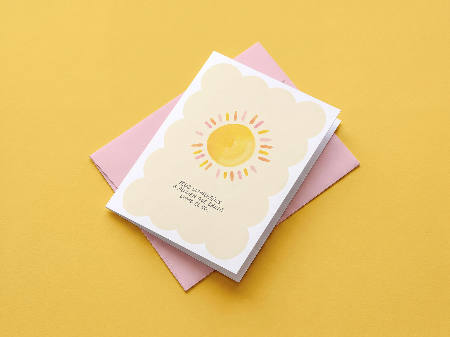 Como El Sol Cumpelaños Card