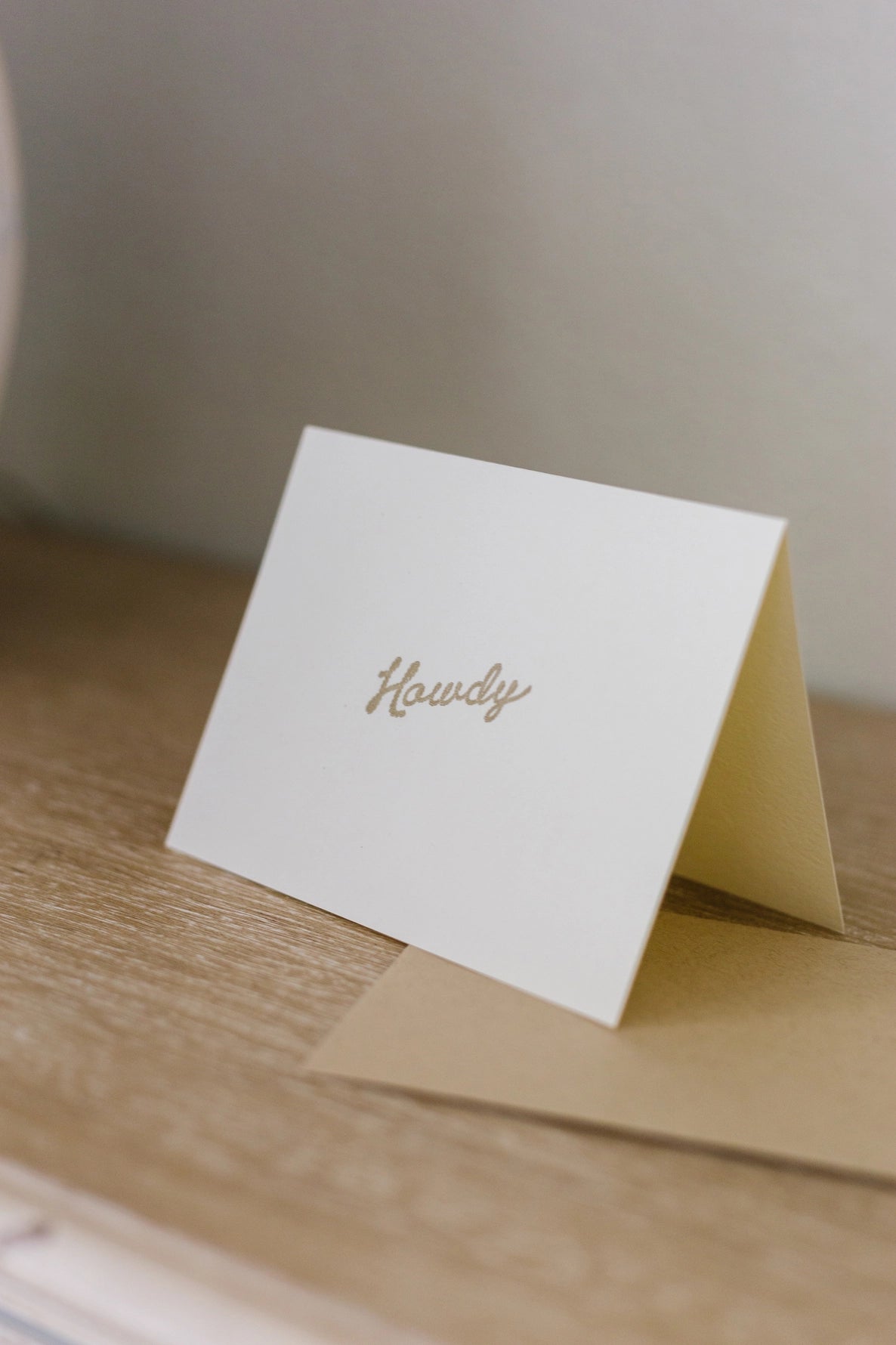 Howdy Letterpress Card