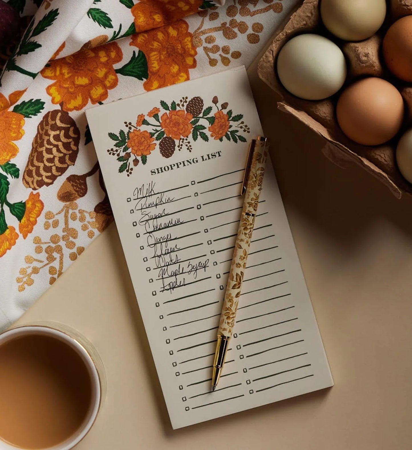 Rifle Paper Co. Grateful Harvest Market Pad