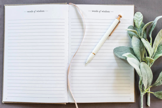 Words of Wisdom Journal by Duncan & Stone Paper Co.