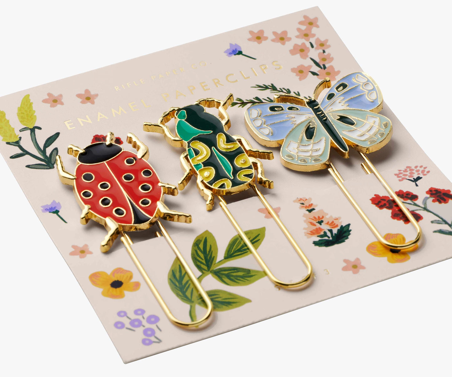 Rifle Paper Co. Curio Enamel Paper Clip Set