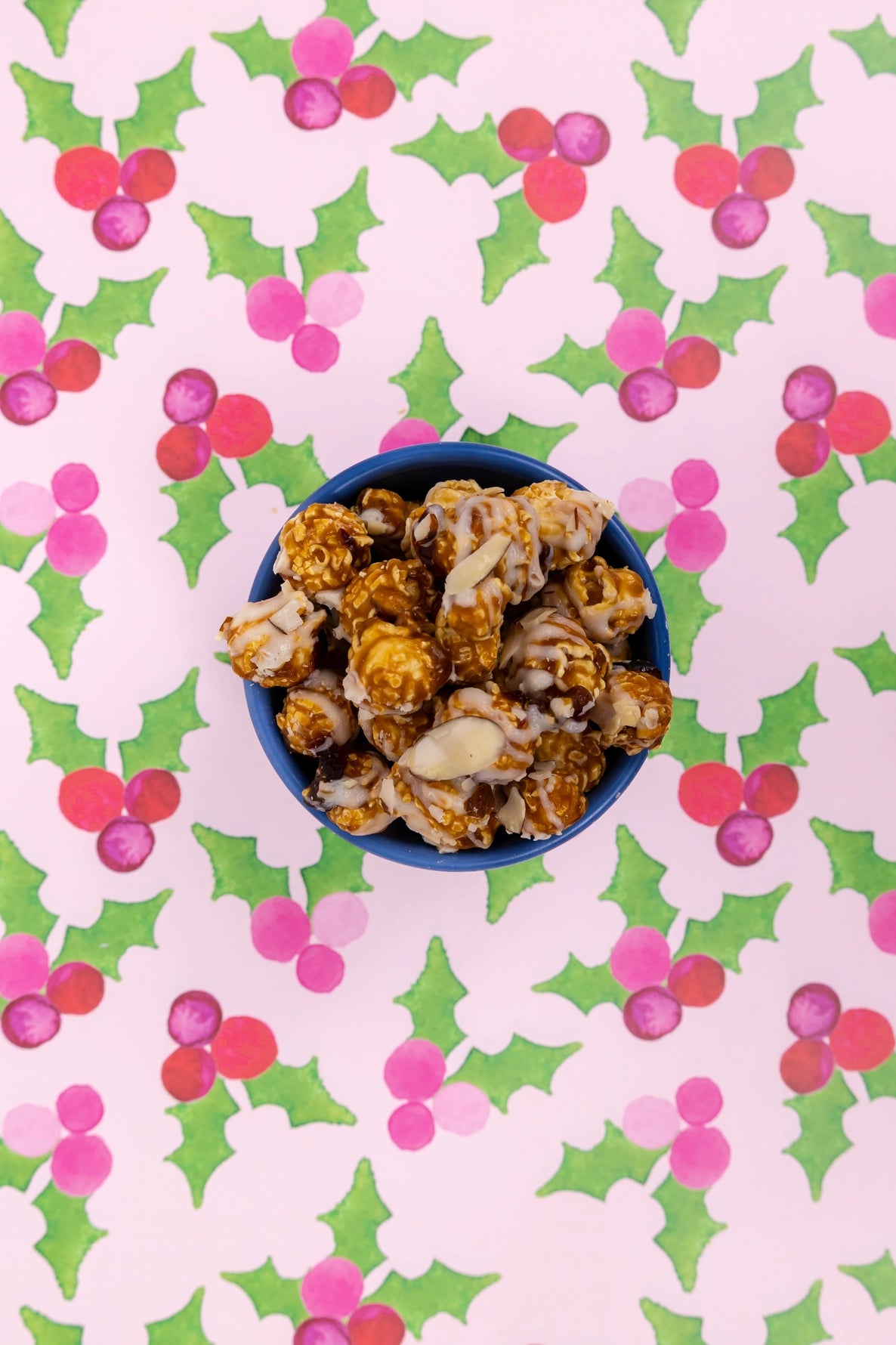 Poppy Cranberry Almond Holiday Popcorn