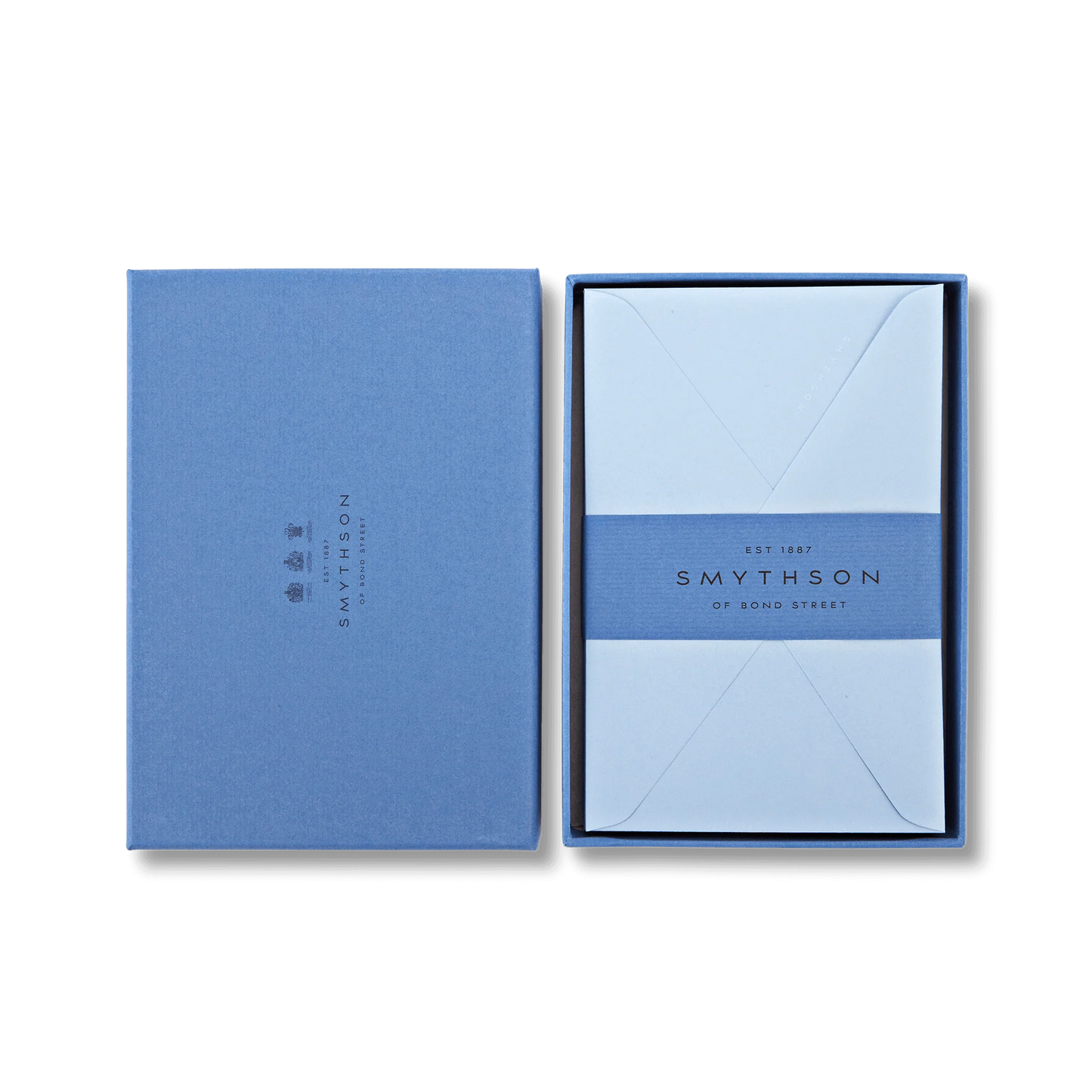 Smythson Plain Envelopes in Pale Blue