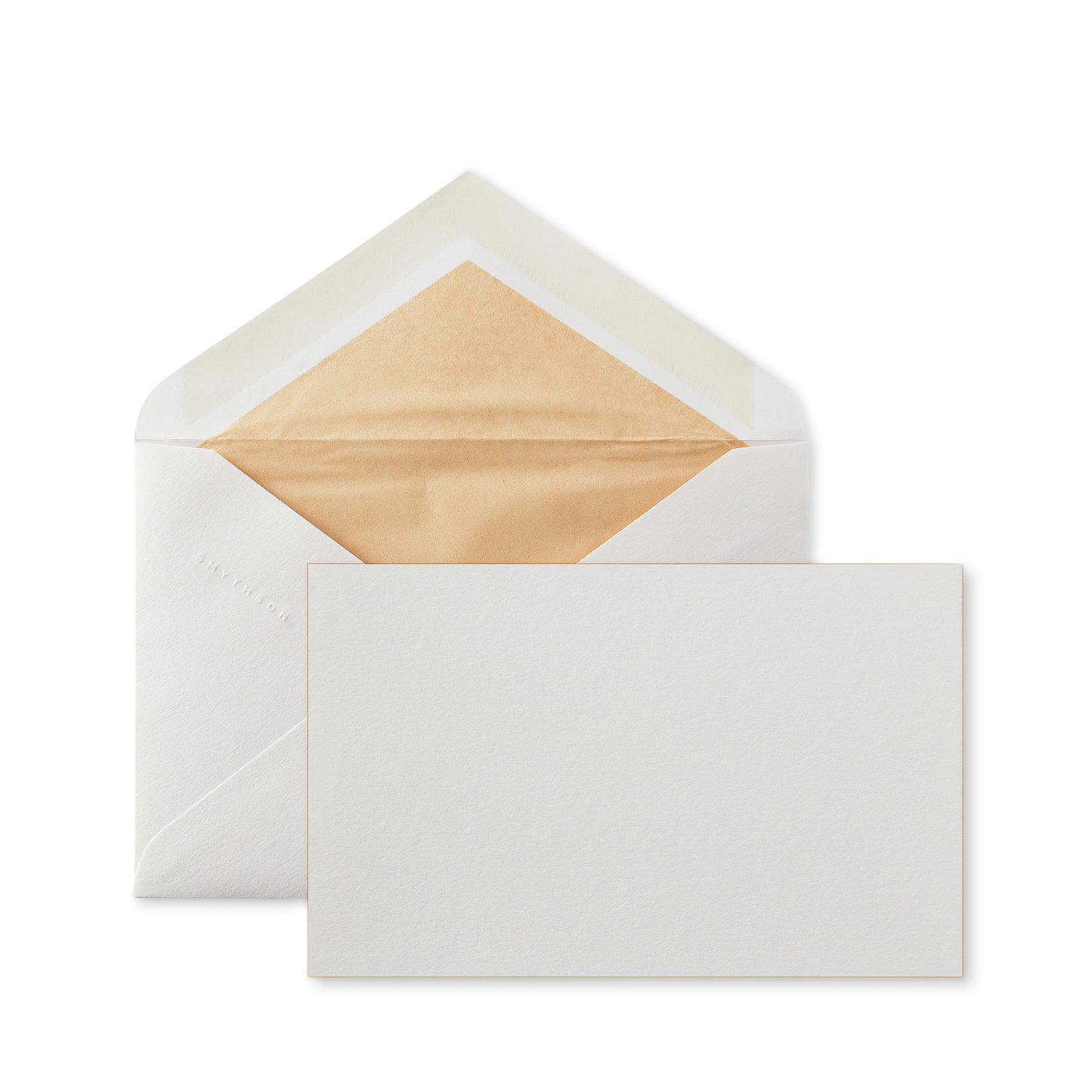 Smythson Bordered Correspondence Cards in Gold