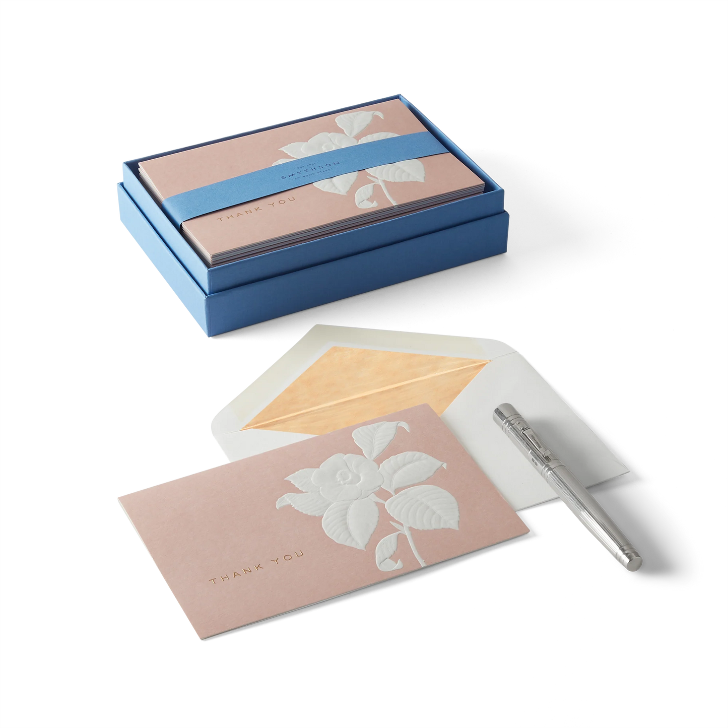 Smythson Camelia Thank You Notelets