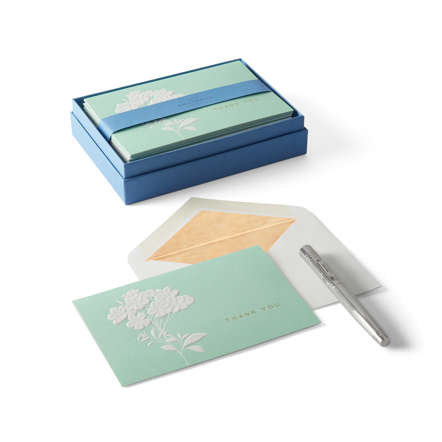 Smythson Forget Me Not Thank You Notelets