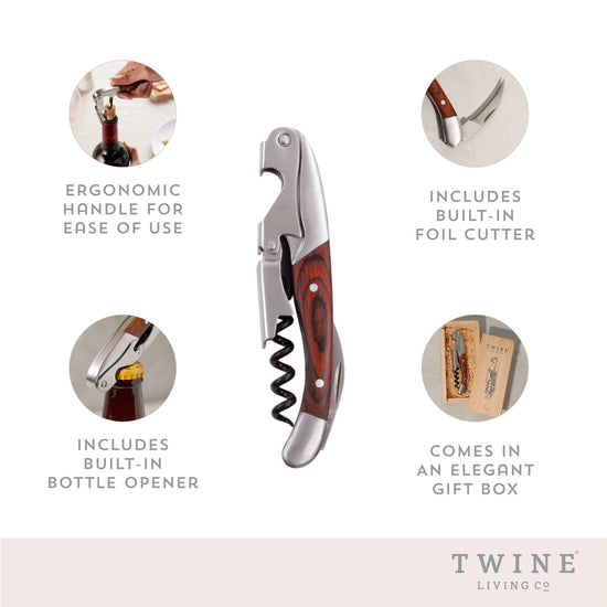 Double Hinged Corkscrew by Twine Living