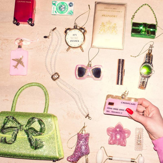 Glass Silver + Gold Watch Ornament