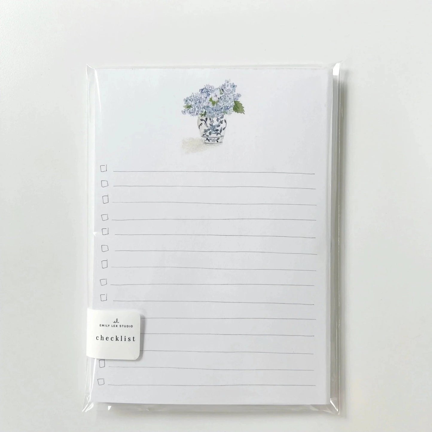 Hydrangea Everyday Checklist Notepad