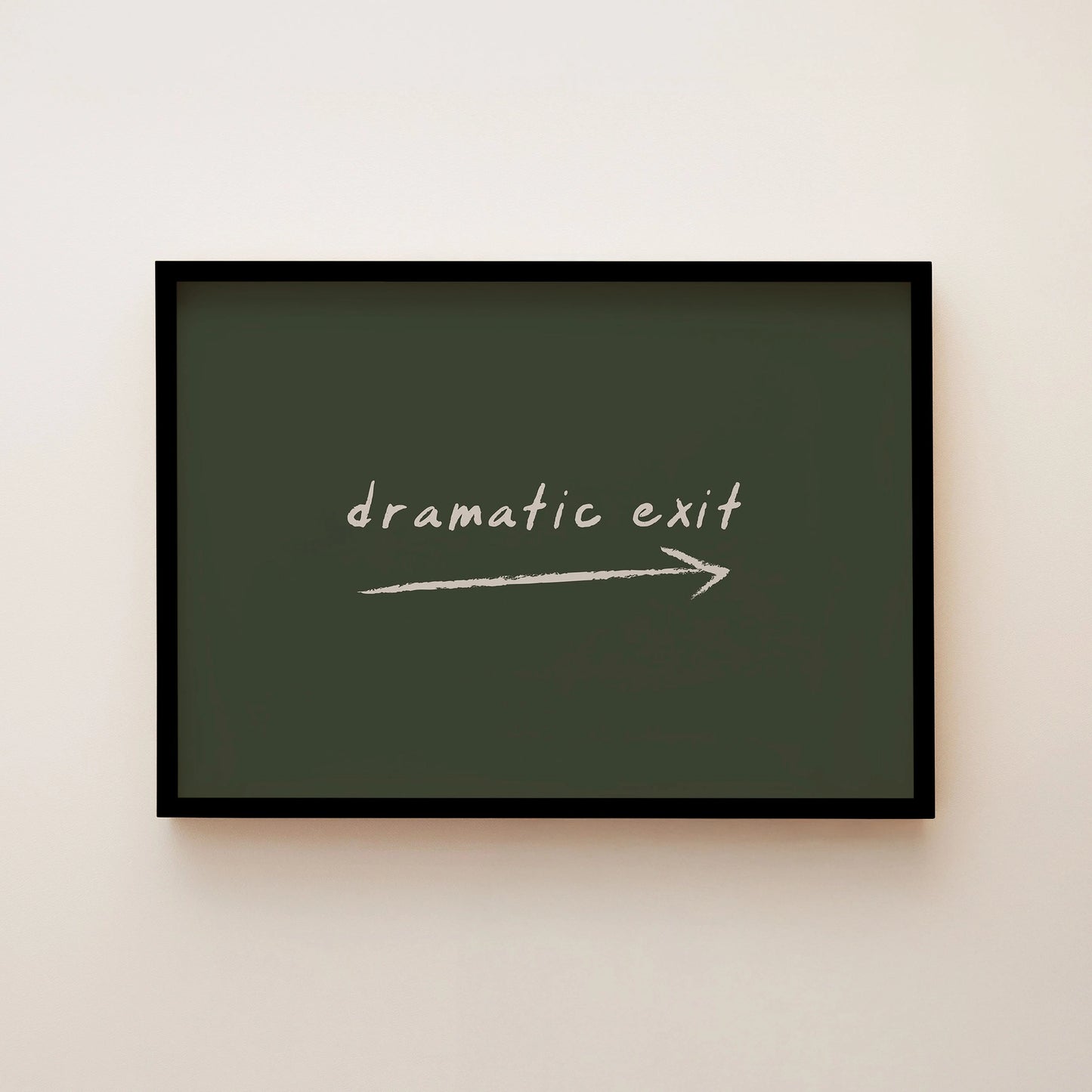 Dramatic Exit Wall Art Print