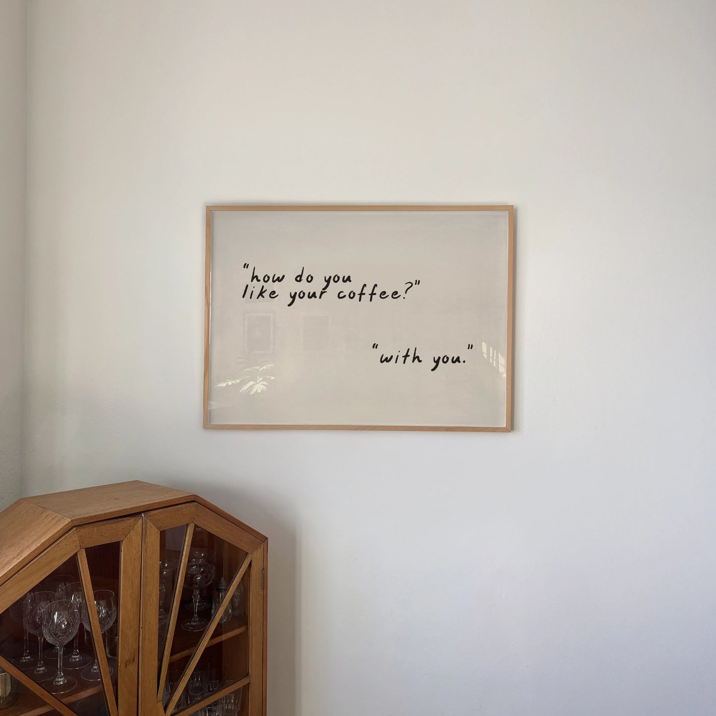 How Do You Like Your Coffee Typography Wall Art Print