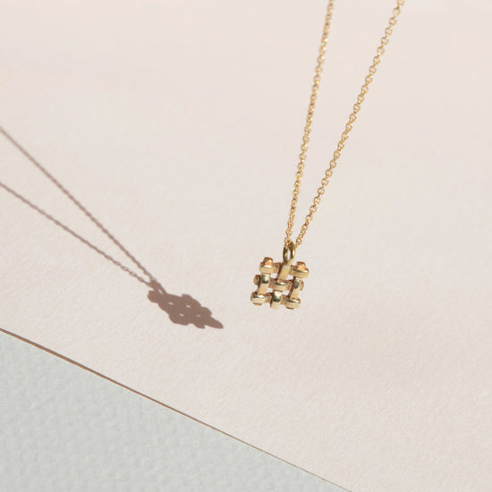 Crosshatch Necklace - 18" Chain by Lindsay Lewis