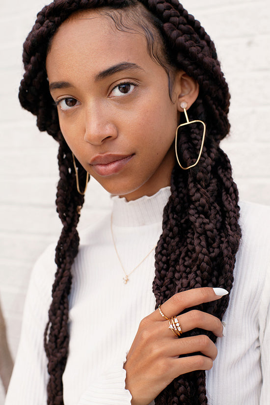 Arlo Moonstone Earrings by Lindsay Lewis