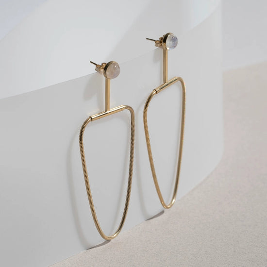 Arlo Moonstone Earrings by Lindsay Lewis