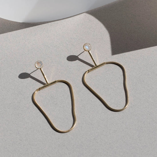 Arlo Moonstone Earrings by Lindsay Lewis