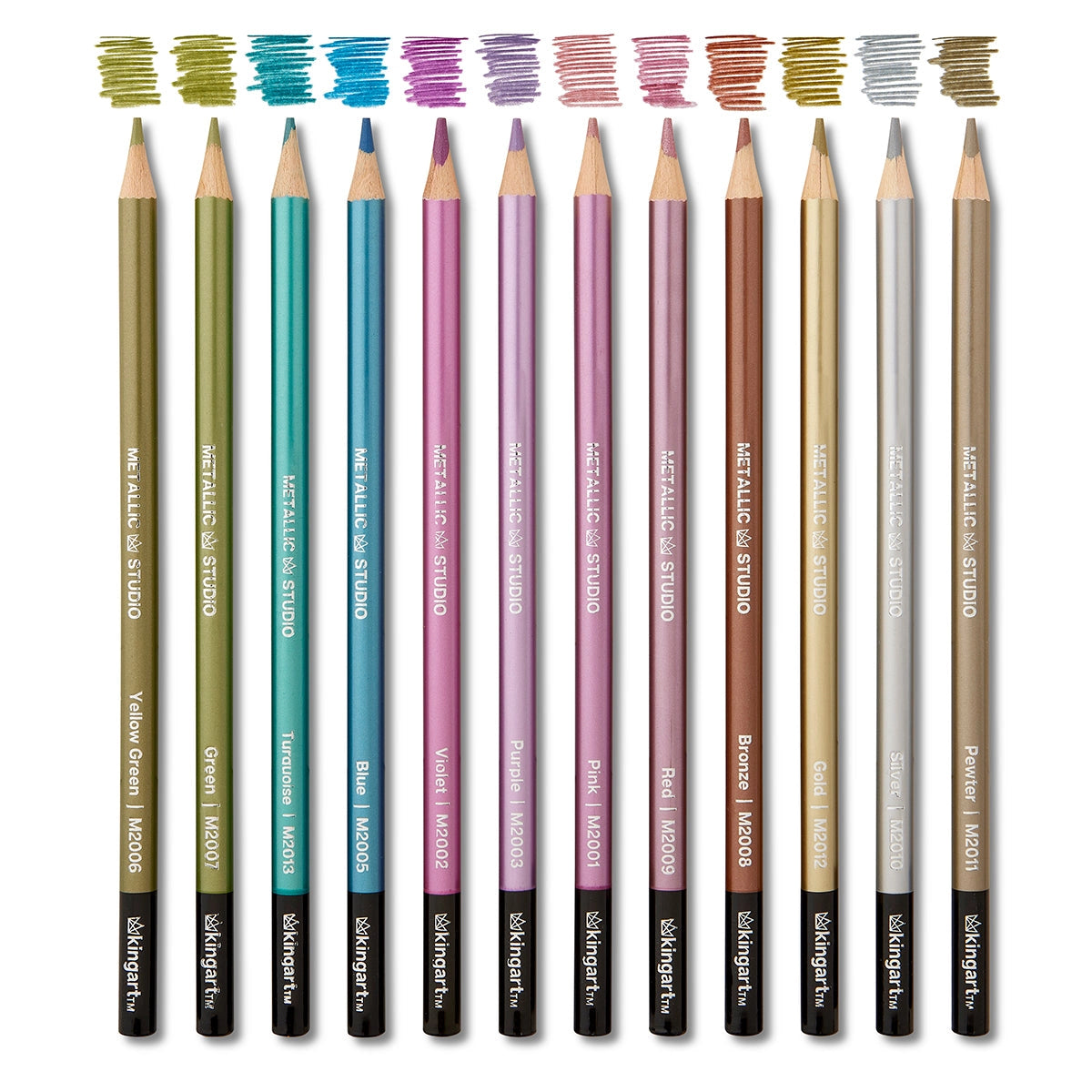 Kingart Metallic Colored Pencil Set