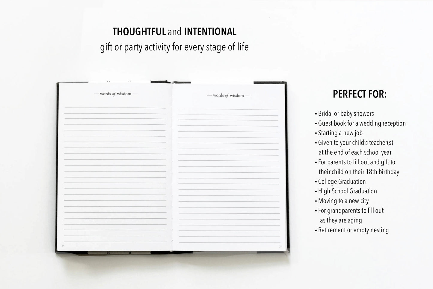Words of Wisdom Journal by Duncan & Stone Paper Co.