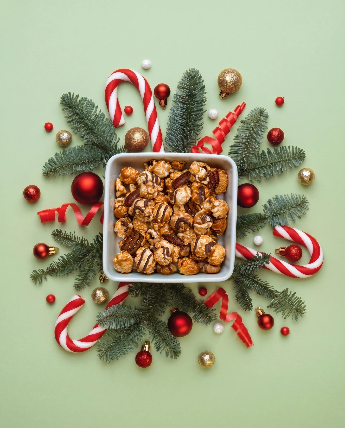 Poppy Reindeer Crunch Holiday Popcorn