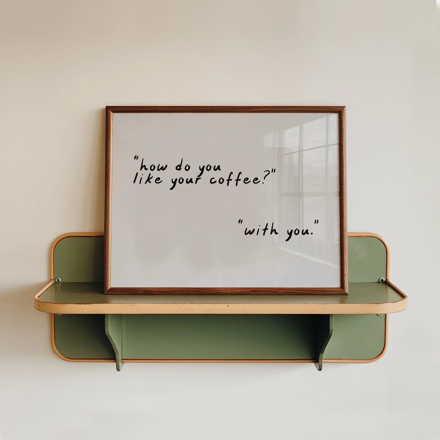 How Do You Like Your Coffee Typography Wall Art Print