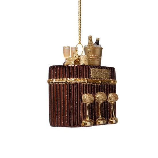 Glass Gilded Cocktail Bar Ornament by Vondels