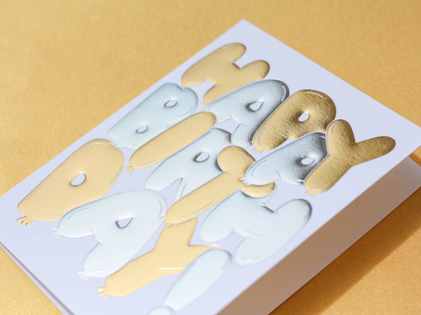 Balloon Foil Stamped Birthday Card
