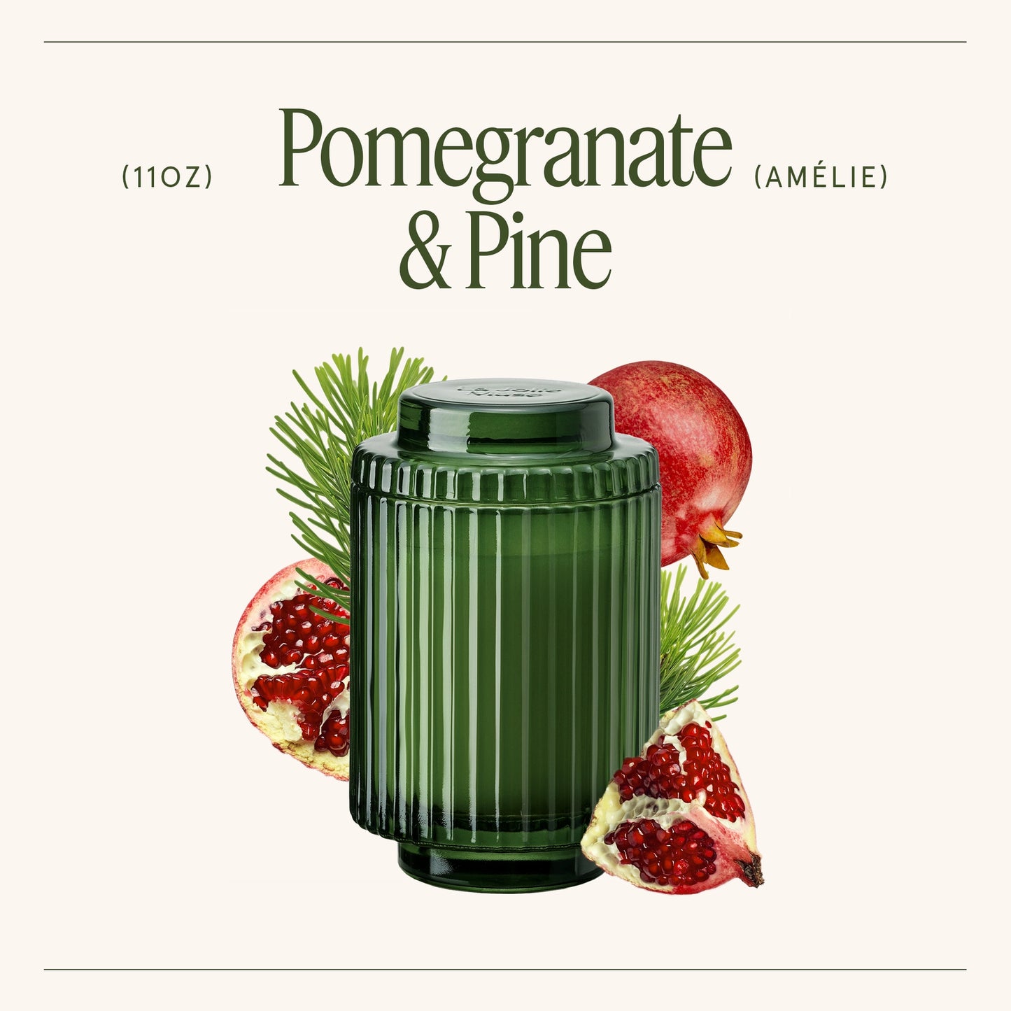 Pomegranate & Pine Amélie Candle