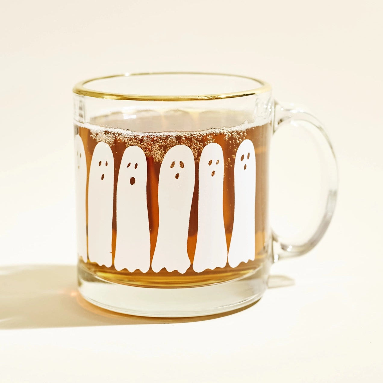 Boo Ghost Gold Rimmed Mug