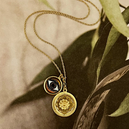 Anthea Coin Necklace by Sandrine France Studio