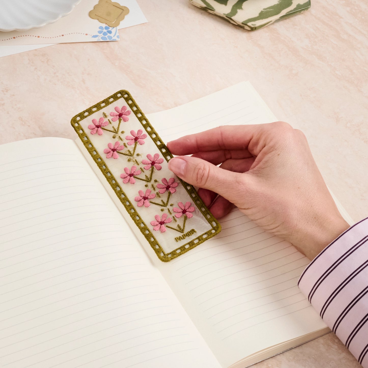 Folklore Fabric Bookmark