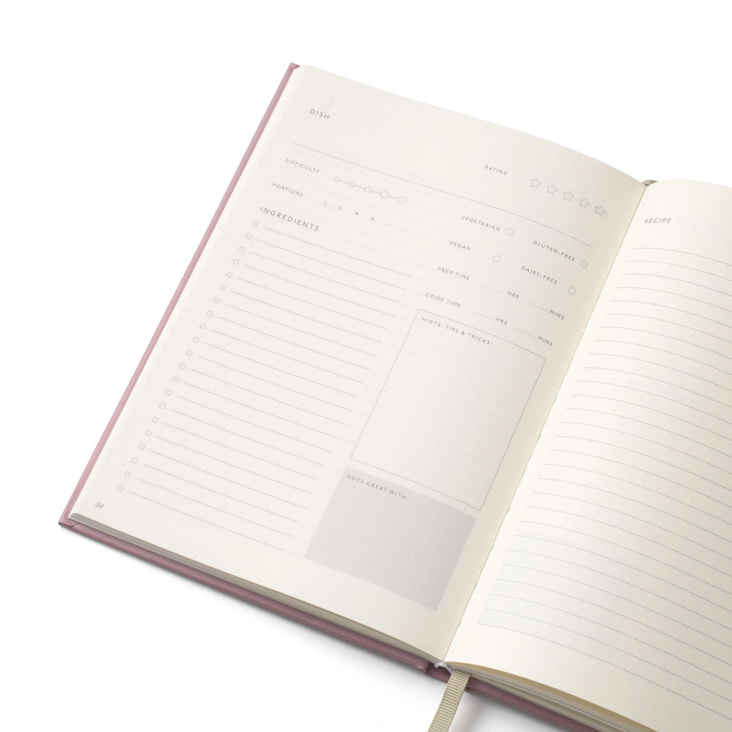 The Vineyard Recipe Journal by Papier