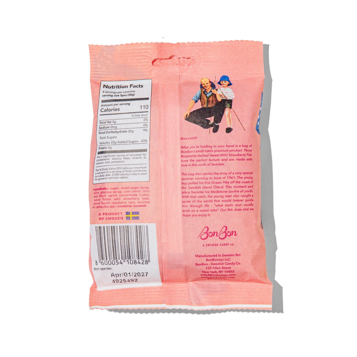BonBon Sweet Wild Strawberry Fish Candy