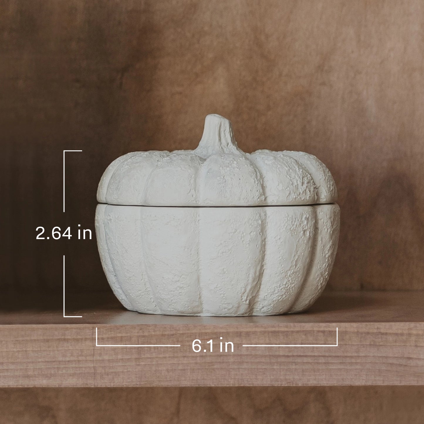 Cashmere & Vanilla Pumpkin Jar Candle (Concrete Vessel)