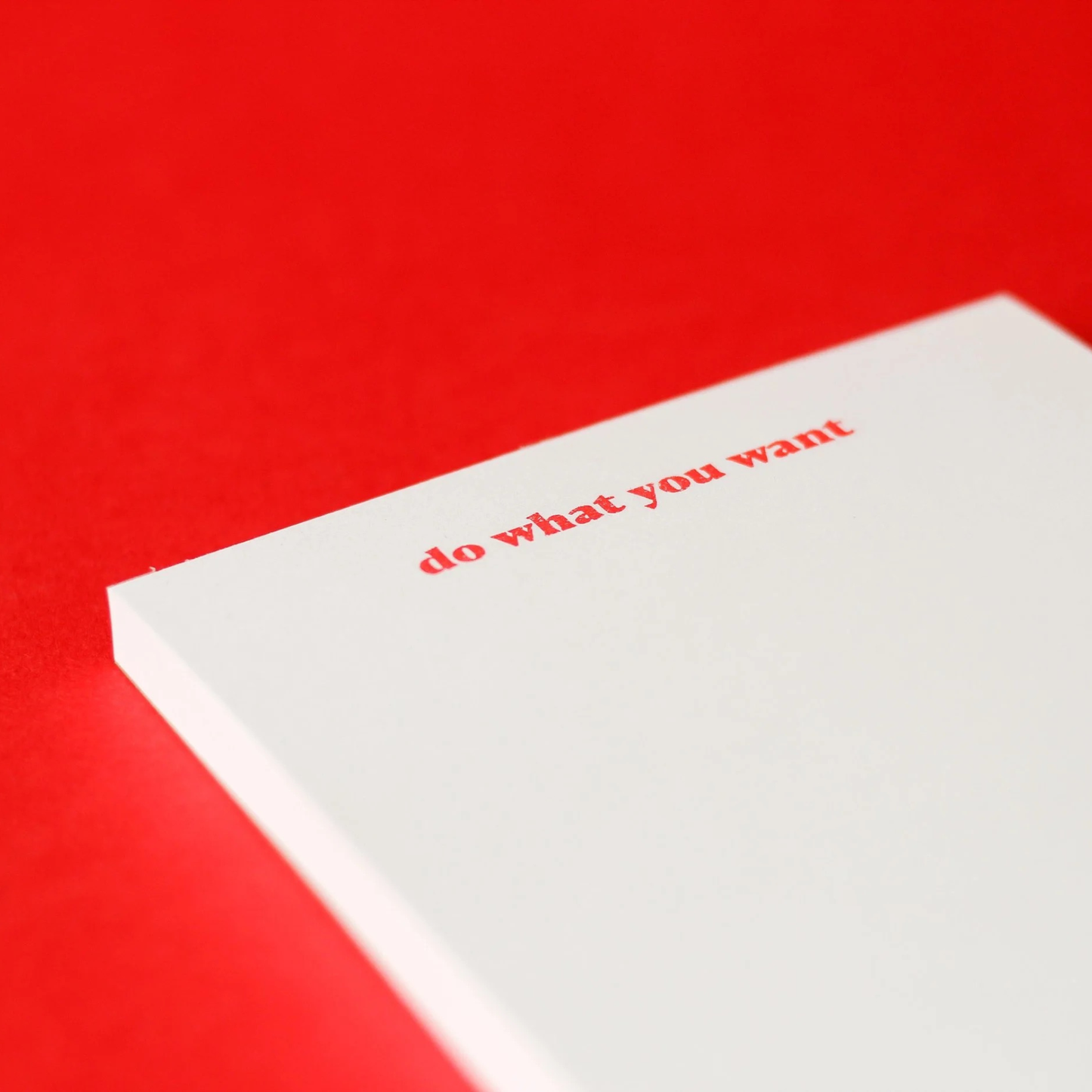 Do What You Want Notepad