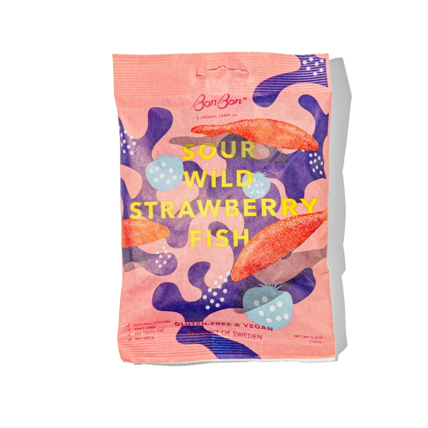 BonBon Sour Wild Strawberry Fish Candy