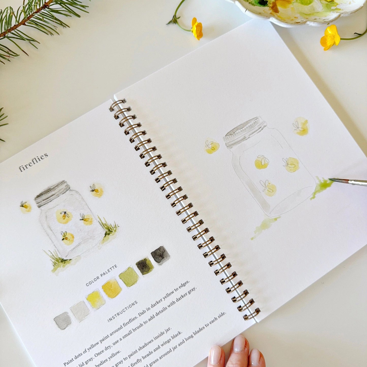 Camping Watercolor Workbook by Emily Lex Studio